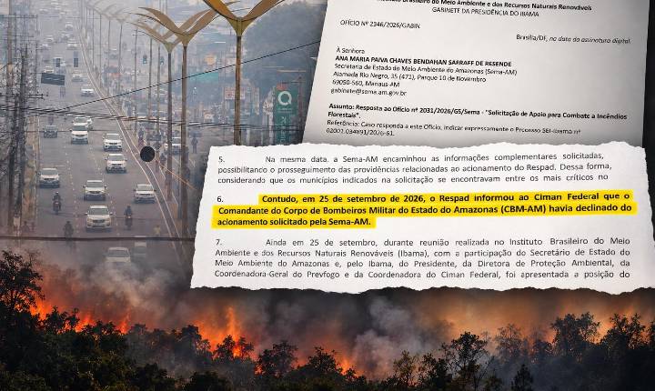 Comando dos Bombeiros do AM diz que não recusou ajuda federal, mas documento do Ibama contradiz versão