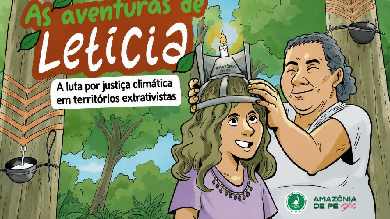 História em quadrinhos destaca luta das populações extrativistas pela justiça climática e defesa dos territórios