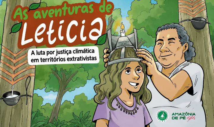História em quadrinhos destaca luta das populações extrativistas pela justiça climática e defesa dos territórios