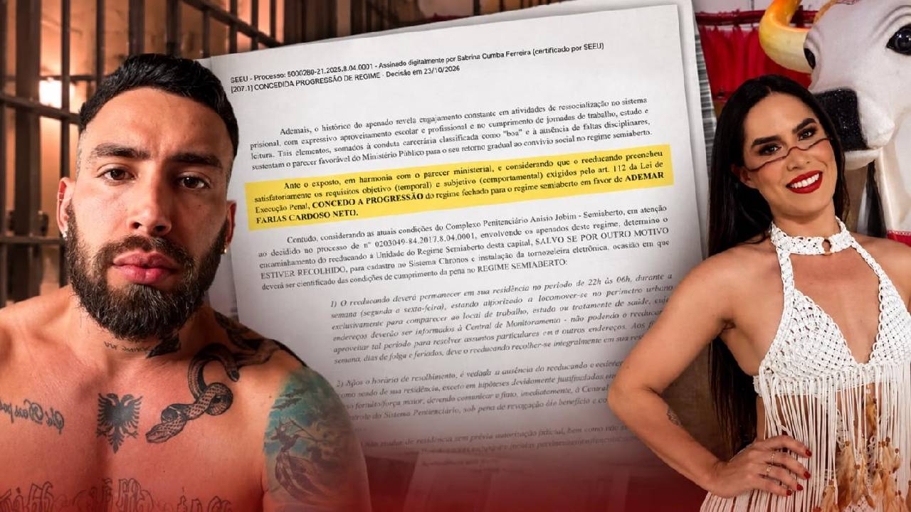 Justiça autoriza Ademar Cardoso, irmão da ex-sinhazinha Djidja Cardoso, a sair da prisão com tornozeleira eletrônica