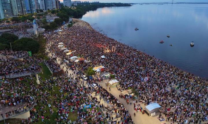 Segunda edição do 'Amanhecer Manaus' deve reunir 100 mil pessoas na Ponta Negra