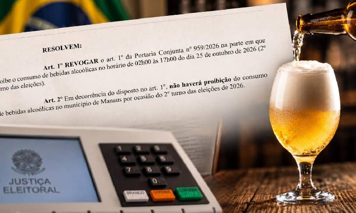 TRE-AM revoga Lei Seca em Manaus e libera consumo de bebidas alcoólicas no 2º turno
