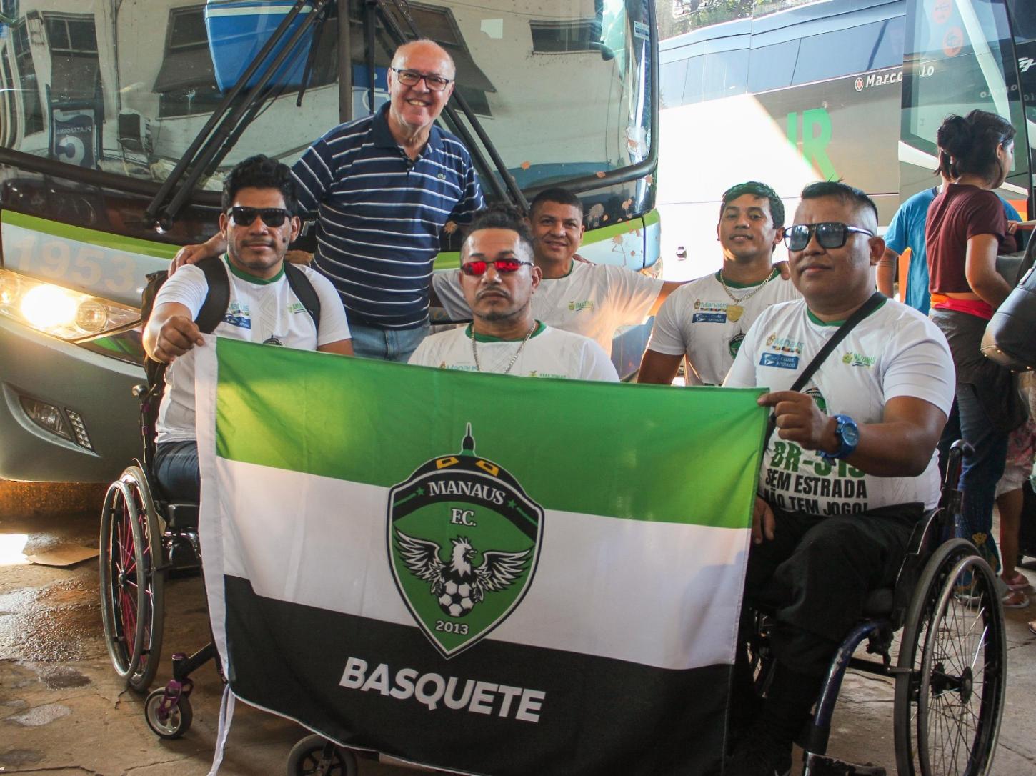 Equipe de basquetebol em cadeira de rodas do ManausFC participa de competição nacional