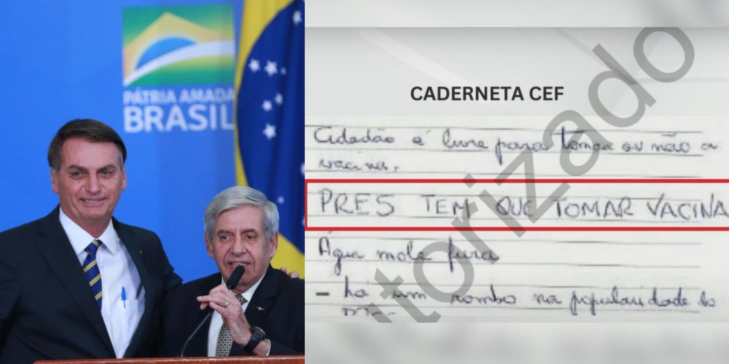 Defesa de Augusto Heleno aponta divergência com Bolsonaro sobre vacinação no STF