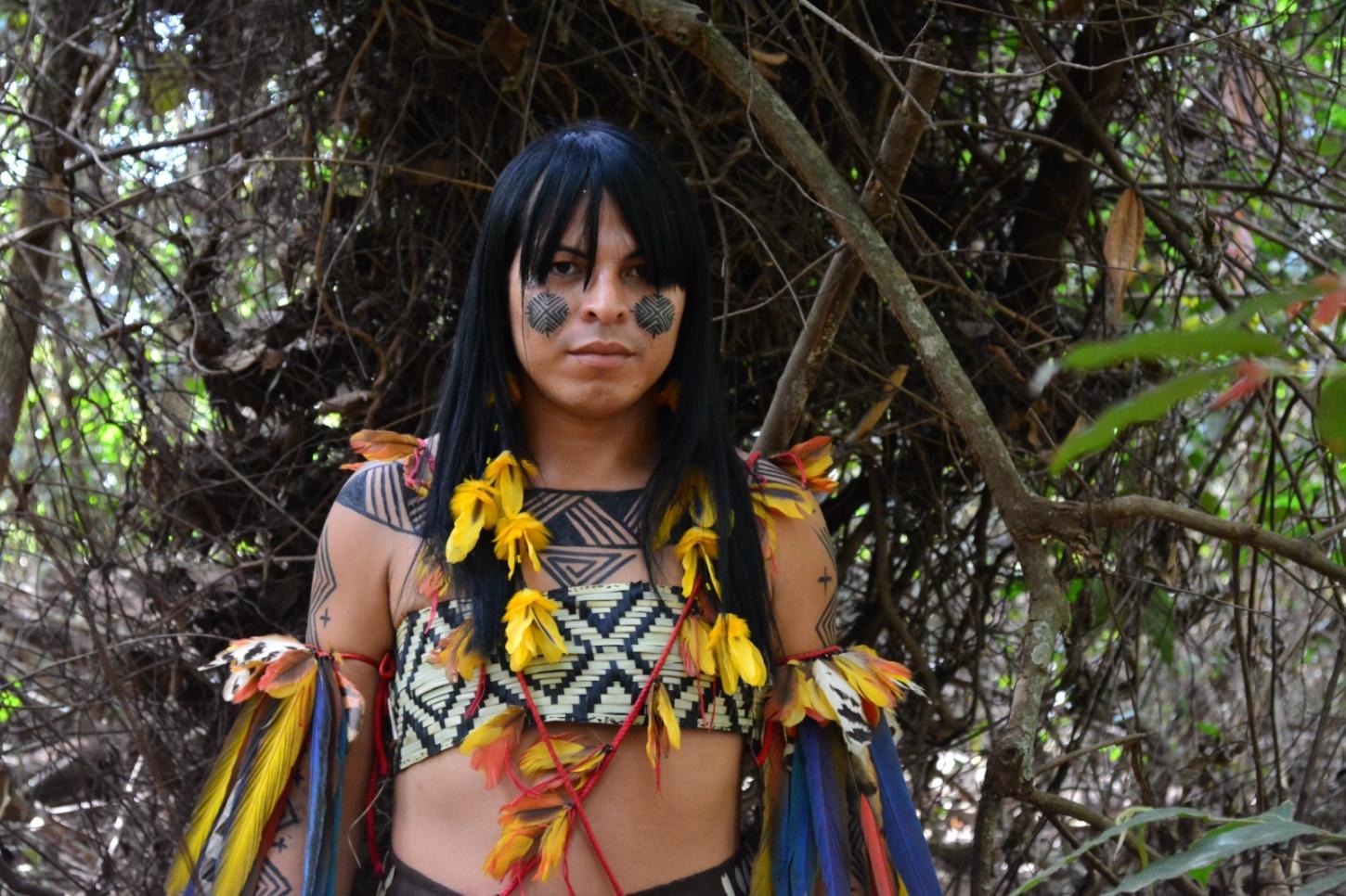 Atriz Andrya Kiga que interpreta Tybyra (Mariane Lopes)