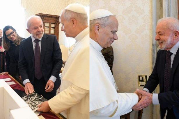  Lula se reúne com Papa Leão XIV no Vaticano e o convida para a COP30 em Belém