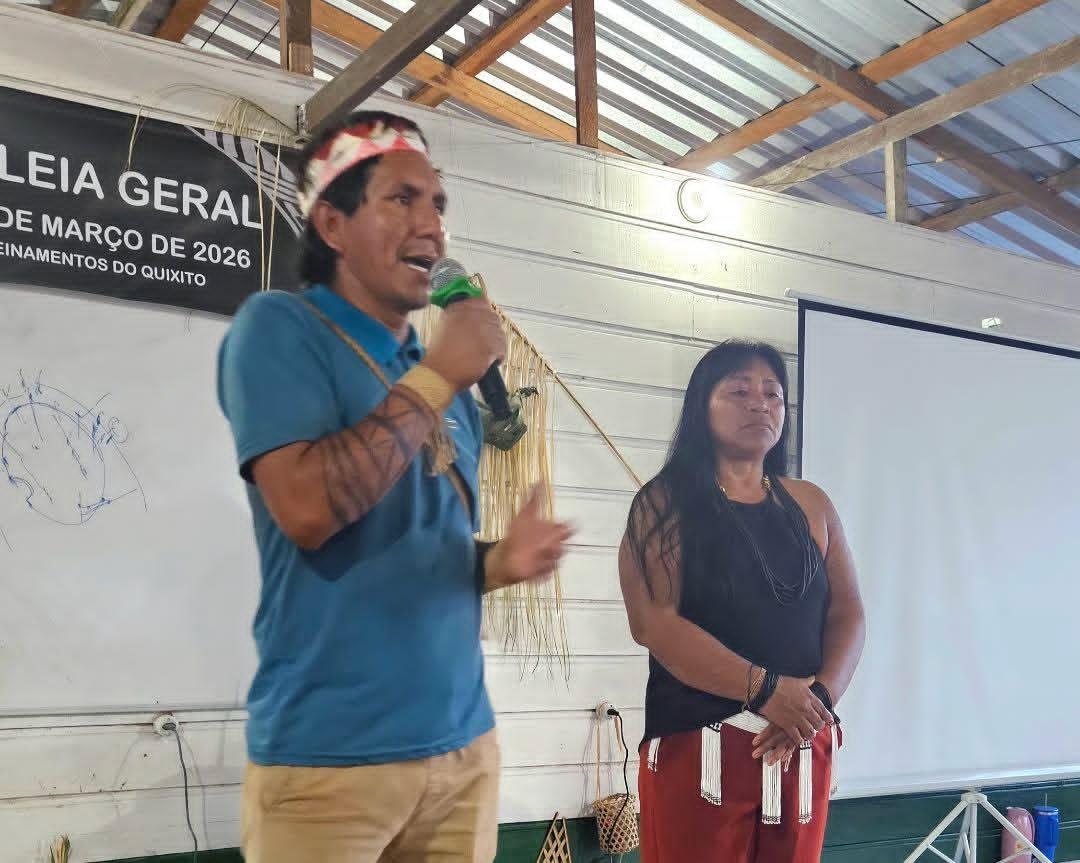 Jaime Mayuruna e Rosanate Marubo (Divulgação Univaja)