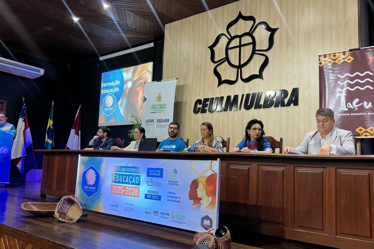 UNICEF apresenta selo educacional em Manaus