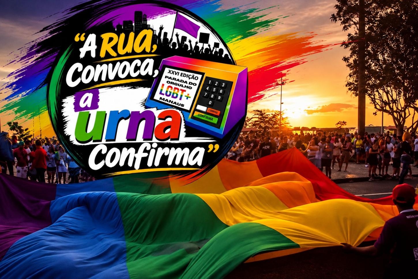 Parada LGBT+ de Manaus leva às ruas chamado por direitos e participação política