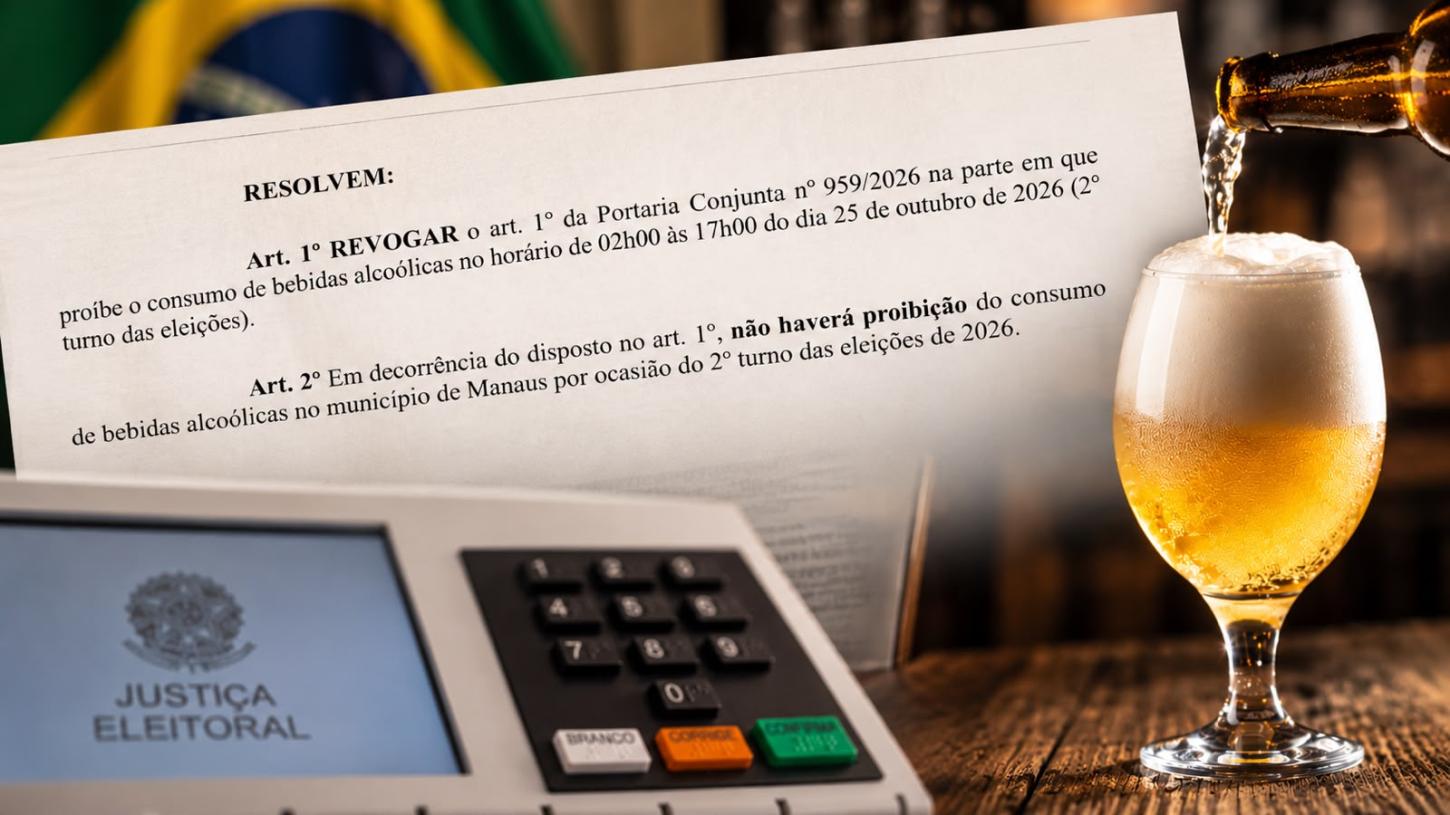 TRE-AM revoga Lei Seca em Manaus e libera consumo de bebidas alcoólicas no 2º turno